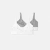 2-pack ribbade bomullsjersey-braletter för barn 2-pack ribbade bomullsjersey-braletter för barn