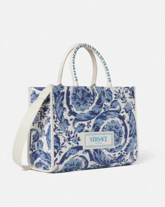 Athena stor raffia-toteväska