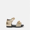 Baby Gianni Ribbon Metallic Sandals