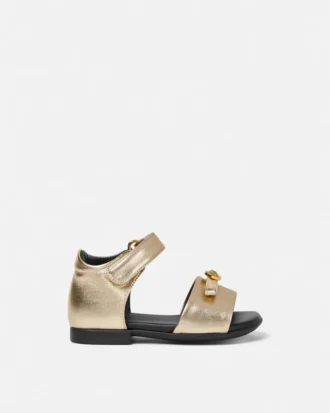Baby Gianni Ribbon Metallic Sandals