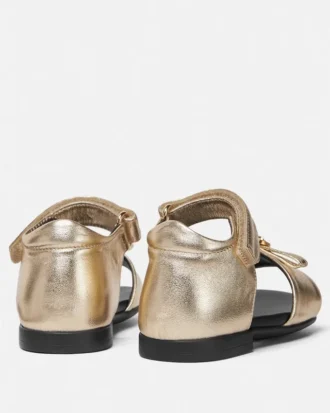 Baby Gianni Ribbon Metallic Sandals
