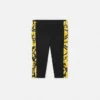 Baby leggings i stretchig bomullsjersey med tryck