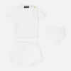 Baby-set i bomullsjersey med dekorationer