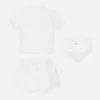 Baby-set i bomullsjersey med dekorationer