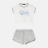 Baby-set i bomullsjersey med tryck Baby-set i bomullsjersey med tryck