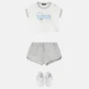 Baby-set i bomullsjersey med tryck Baby-set i bomullsjersey med tryck