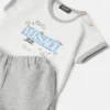 Baby-set i bomullsjersey med tryck Baby-set i bomullsjersey med tryck