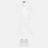 Baby-set i jacquardbomullspoplin Baby-set i jacquardbomullspoplin