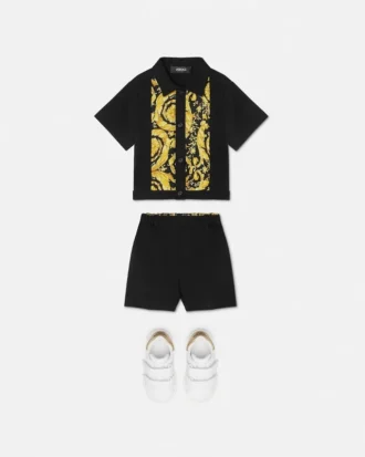 Baby-skjorta med Milano-söm och tryck