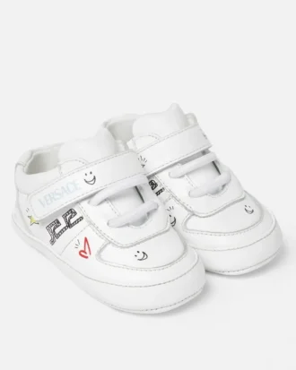 Baby Sneakers i tryckt läder
