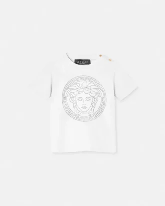 Baby-T-shirt i bomullsjersey med tryck