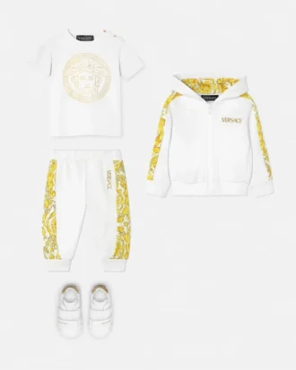 Baby-T-shirt i bomullsjersey med tryck