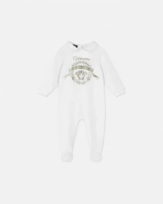 Babyoverall i tryckt bomullsjersey