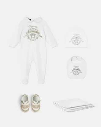 Babyoverall i tryckt bomullsjersey