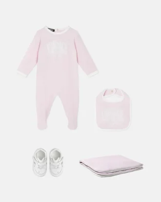 Babypyjamas i bomullsjersey med tryck