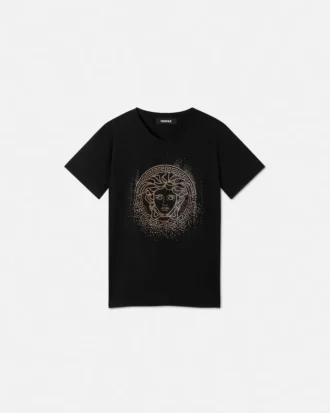 Barn-T-shirt i bomullsjersey med dekorationer