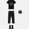 Barn-T-shirt i bomullsjersey med dekorationer