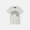 Barn T-shirt i bomullsjersey med tryck och dekorationer