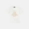 Barn T-shirt i bomullsjersey med tryck och dekorationer