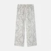 Barnbyxor i tryckt silkes-twill Barnbyxor i tryckt silkes-twill