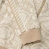 Barnjacka i jacquardbomullsjersey med dragkedja