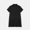 Barnkjol i jacquardsatin med plissering Barnkjol i jacquardsatin med plissering
