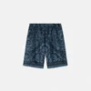 Barnshorts i tryckt silkes twill