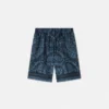 Barnshorts i tryckt silkes twill