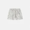 Barnshorts i tryckt silkes twill
