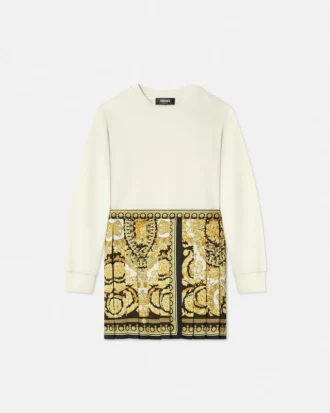 Barocco Foulard Kids Sweatshirt Dress