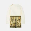 Barocco Foulard Kids Sweatshirt Dress