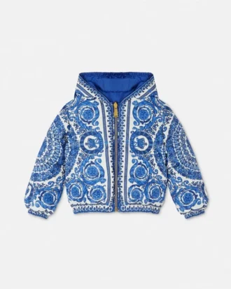 Barocco Foulard vändbar pufferjacka för barn