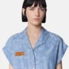 Barocco Jacquard Chambray Boxy Shirt Barocco Jacquard Chambray Boxy Shirt