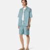 Barocco Jacquard Chambray Denim Shorts Barocco Jacquard Chambray Denim Shorts