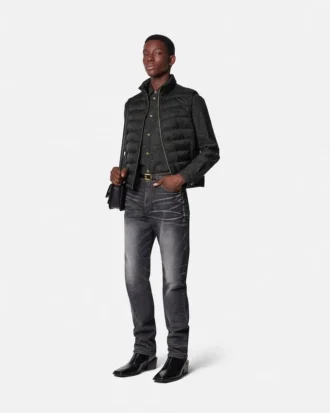 Barocco Jacquard Puffer Vest