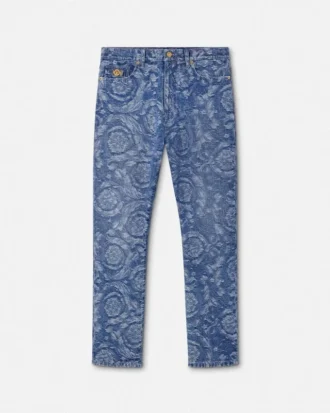 Barocco Jacquard Regular-Fit Jeans