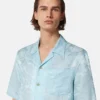 Barocco Jacquard-skjorta i silkesblandning