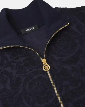 Barocco Jacquard Towel Zip Sweatshirt