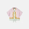Barocco Pinstripe Silk Kids Shirt