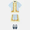 Barocco Pinstripe Silk Kids Shorts