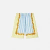 Barocco Pinstripe Silk Kids Shorts
