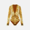 Barocco Safety Pin Fitted Bodysuit Barocco Safety Pin Fitted Bodysuit