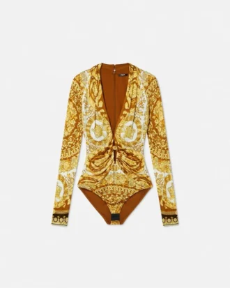 Barocco Safety Pin Fitted Bodysuit