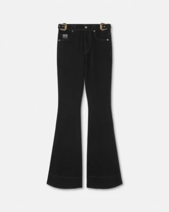 Baroque Buckle Flared Jeans