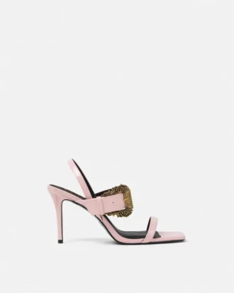 Baroque Buckle Patent Emily Sandals Baroque Buckle Patent Emily Sandals