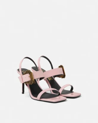 Baroque Buckle Patent Emily Sandals Baroque Buckle Patent Emily Sandals