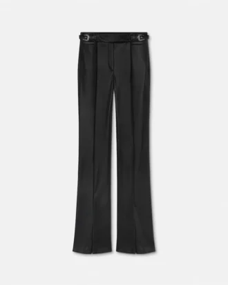 Baroque Buckle Wide-Leg Pants