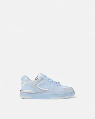 Biggie Basket Embellished Leather Sneakers