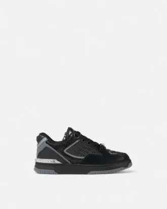 Biggie Basket Embellished Leather Sneakers