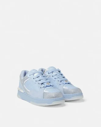 Biggie Basket Embellished Leather Sneakers